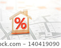 Mortgage rates business concept of investment housing real estate interest rates 3d home appraisal. planning savings money of coins to buy a home concept for property ladder, mortgage, real estate. 140419090