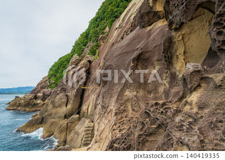鬼城奇岩怪石:世界遺產,三重縣熊野市 鬼城奇岩怪石:世界遺產,三重縣熊野市 140419335