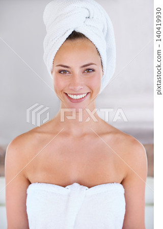 Wellness, portrait and woman at sauna for beauty, skin care and health. Happy adult lady, female person and smile for cosmetics, body and wellbeing with facial, treatment and natural glow in Canada Wellness, portrait and woman at sauna for beauty, skin care and health. Happy adult lady, female person and smile for cosmetics, body and wellbeing with facial, treatment and natural glow in Canada 140419930