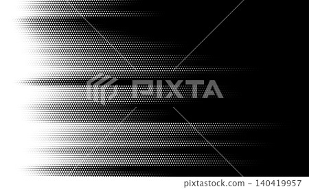 Black and white abstract halftone grid transition with digital glitch speed lines Black and white abstract halftone grid transition with digital glitch speed lines 140419957