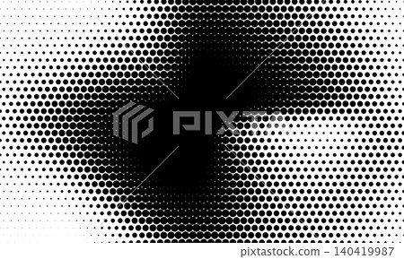 Abstract black and white vector background with dynamic halftone dots forming a wavy ripple pattern Abstract black and white vector background with dynamic halftone dots forming a wavy ripple pattern 140419987