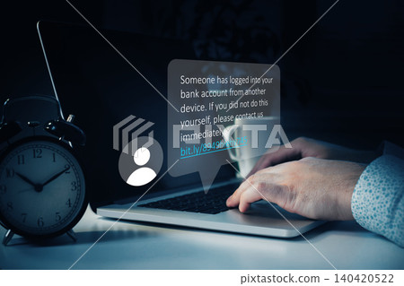 Scam message warns about bank account access from another device 140420522