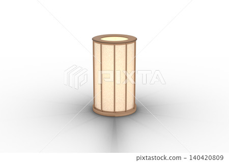A warm, glowing traditional Japanese lantern (andon) with a transparent background. A warm, glowing traditional Japanese lantern (andon) with a transparent background. 140420809