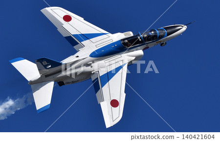 Blue Impulse aerobatic flight at air show 140421604