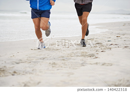 Beach, legs or friends running for exercise, wellness or training outdoor in nature to workout for body health. Ocean, shoes or people together for fitness, cardio or jog for sport with energy at sea Beach, legs or friends running for exercise, wellness or training outdoor in nature to workout for body health. Ocean, shoes or people together for fitness, cardio or jog for sport with energy at sea 140422318