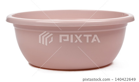 Plastic empty basin isolated on white background Plastic empty basin isolated on white background 140422649