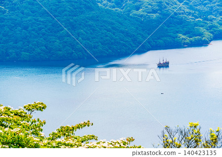 【神奈川縣】箱根蘆之湖：湖上觀光船 140423135