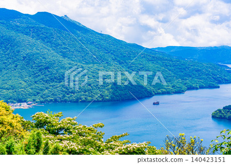 [Kanagawa Prefecture] Hakone Ashinoko Lake: Sightseeing boats on the lake 140423151