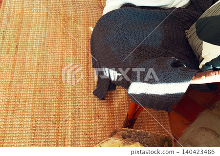 Close up of a pillow on a sofa 140423486
