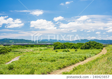 Kizu River riverbed, Yawata City, Kyoto Prefecture Kizu River riverbed, Yawata City, Kyoto Prefecture 140423857