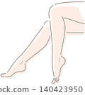 一位美麗女子的雙腿，從膝蓋以下。 140423950