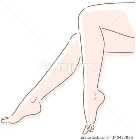 一位美麗女子的雙腿,從膝蓋以下。 一位美麗女子的雙腿,從膝蓋以下。 140423950