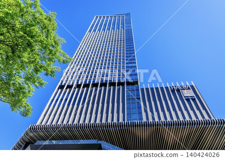 Exterior view of The Landmark Nagoya Sakae building in Nagoya City. 140424026