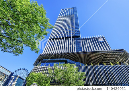 Exterior view of The Landmark Nagoya Sakae building in Nagoya City. Exterior view of The Landmark Nagoya Sakae building in Nagoya City. 140424031