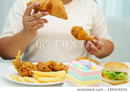 Junk food no good health eating for diet. Junk food no good health eating for diet. 140424838