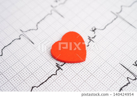 Electrocardiogram ECG, heart wave, heart attack, cardiogram report. Electrocardiogram ECG, heart wave, heart attack, cardiogram report. 140424954