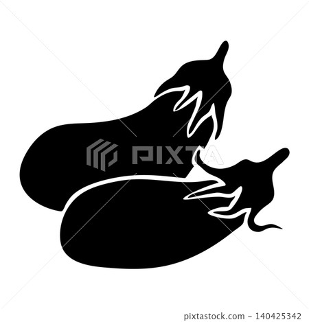 Simple eggplant vector illustration Simple eggplant vector illustration 140425342