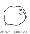 Running Sheep - Coloring Page 140425588