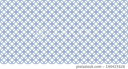 Blue background material with a lapis lazuli-colored Shippo-tsunagi (seven treasures) pattern. Blue background material with a lapis lazuli-colored Shippo-tsunagi (seven treasures) pattern. 140425826