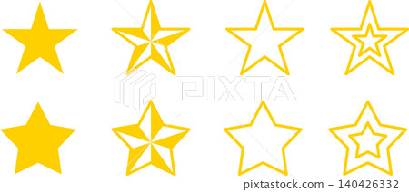 Ratings, reviews, and sparkling star icon illustrations. Ratings, reviews, and sparkling star icon illustrations. 140426332