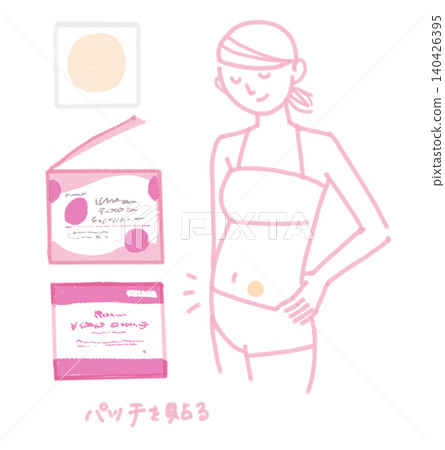 Hormone replacement therapy patch 140426395