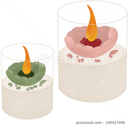 two scented candle in glass two scented candle in glass 140427006
