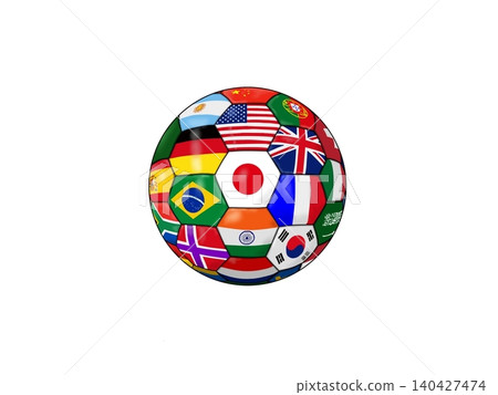 Soccer ball flag Soccer ball flag 140427474
