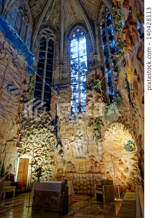 Interior of Catedral Basilica de Santa Maria de Mallorca - Spain Interior of Catedral Basilica de Santa Maria de Mallorca - Spain 140428113