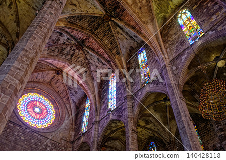 Interior of Catedral Basilica de Santa Maria de Mallorca - Spain Interior of Catedral Basilica de Santa Maria de Mallorca - Spain 140428118