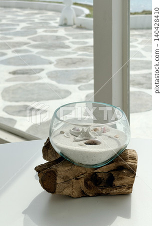 Resort-like interior with summer, the sea, and sandy beaches. Resort-like interior with summer, the sea, and sandy beaches. 140428410