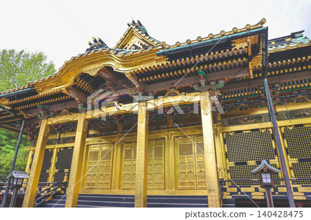 April 25 2026 Ueno Toshogu Shrine Ornate Golden Hall Exterior 140428475