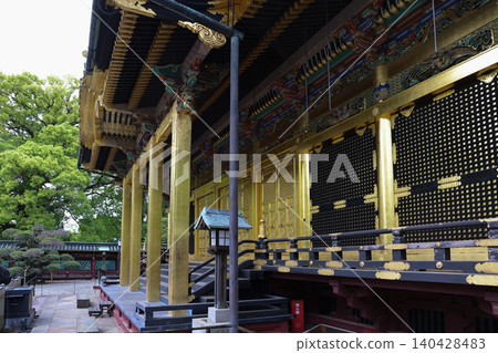 April 25 2026 Ueno Toshogu Shrine Ornate Golden Hall Exterior April 25 2026 Ueno Toshogu Shrine Ornate Golden Hall Exterior 140428483