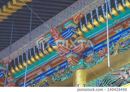 April 25 2026 Ueno Toshogu Shrine Ornate Painted Ceiling Relief April 25 2026 Ueno Toshogu Shrine Ornate Painted Ceiling Relief 140428498