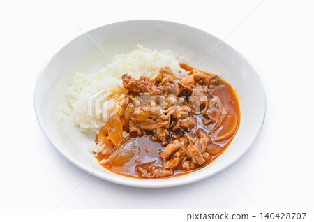 A delicious-looking Hayashi rice served on a plate. A delicious-looking Hayashi rice served on a plate. 140428707