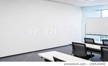 The training venue had white walls and a conference room with a copy space. The training venue had white walls and a conference room with a copy space. 140428840