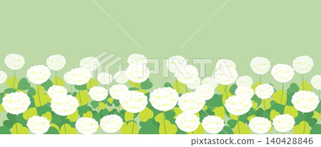 白色三葉草背景 白色三葉草背景 140428846