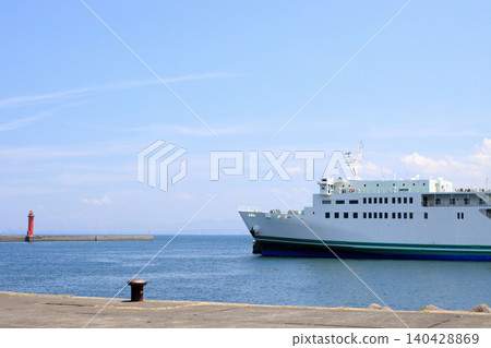 Ferry at anchor Ferry at anchor 140428869