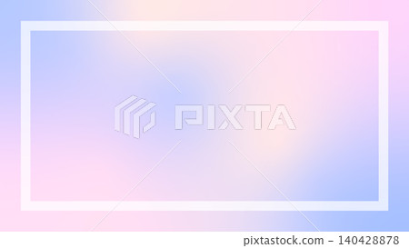 A dreamy, translucent purple and pink aurora gradient frame background (horizontal, 16:9 aspect ratio). 140428878