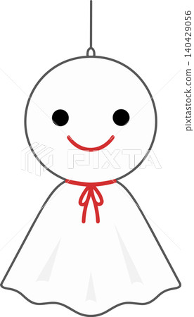 Cute teru teru bozu vector illustration Cute teru teru bozu vector illustration 140429056