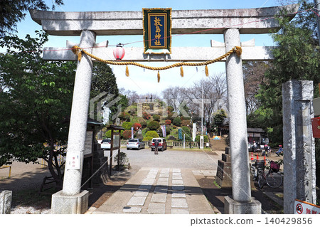 Shikishima Shrine Torii Gate (Shiki City, Saitama Prefecture) Shikishima Shrine Torii Gate (Shiki City, Saitama Prefecture) 140429856