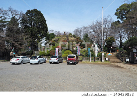 田後山富士塚(迷你富士山)-遠景(埼玉縣志貴市) 田後山富士塚(迷你富士山)-遠景(埼玉縣志貴市) 140429858