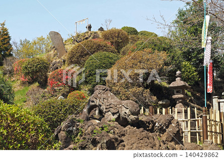 從田後山藤塚入口處眺望山頂(埼玉縣志貴市) 從田後山藤塚入口處眺望山頂(埼玉縣志貴市) 140429862
