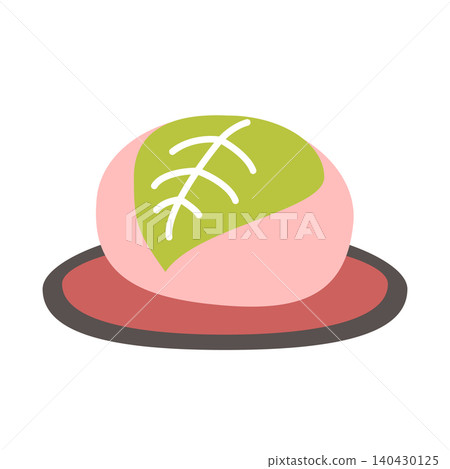 Hina Matsuri (Girls' Day) Japanese sweets: Sakura Mochi (cherry blossom rice cake) illustration, spring event material. Hina Matsuri (Girls' Day) Japanese sweets: Sakura Mochi (cherry blossom rice cake) illustration, spring event material. 140430125