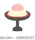 Japanese sweets for Hina Matsuri (Girls' Day): Two-colored dango (rice dumplings) - Illustration - Spring event material 140430127