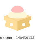 Japanese sweets for Hina Matsuri (Girls' Day): Two-colored dango (rice dumplings) - Illustration - Spring event material 140430138