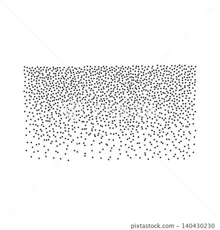 Geometric form sand effect stipple textured shapes vector illustration, round confetti dots grunge pattern. Abstract ornament festive template concept, speckled chaotic particles, geometric image Geometric form sand effect stipple textured shapes vector illustration, round confetti dots grunge pattern. Abstract ornament festive template concept, speckled chaotic particles, geometric image 140430230