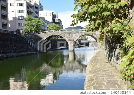 Scenery with Meganebashi Bridge Scenery with Meganebashi Bridge 140430344