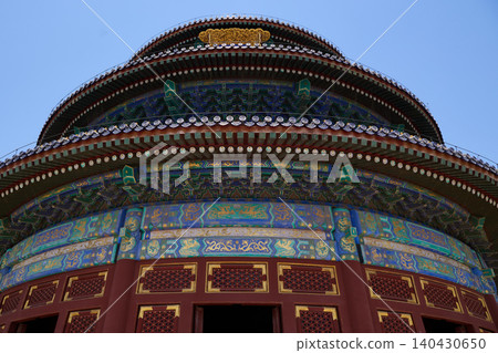 Historic architecture at the Temple of Heaven in Beijing, China. 140430650