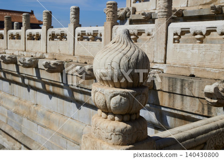 Close-up of carved marble ornament in the Forbidden City, Beijing, China. Close-up of carved marble ornament in the Forbidden City, Beijing, China. 140430800