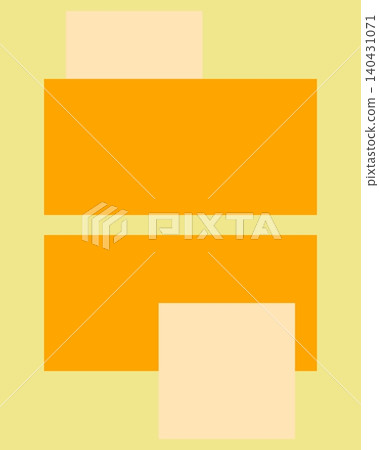 Abstract geometric composition with yellow and orange rectangles, Modern minimalist block pattern, Contemporary graphic design layout Abstract geometric composition with yellow and orange rectangles, Modern minimalist block pattern, Contemporary graphic design layout 140431071